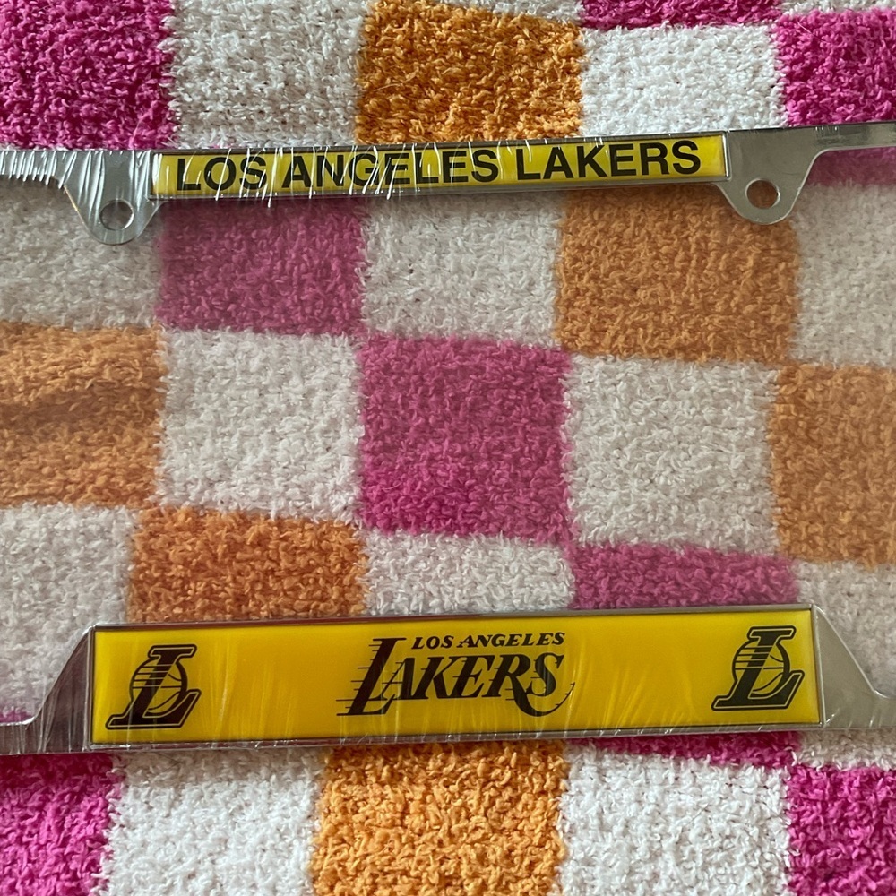 Los Angeles Lakers Yellow & Black Single License Plate Cover